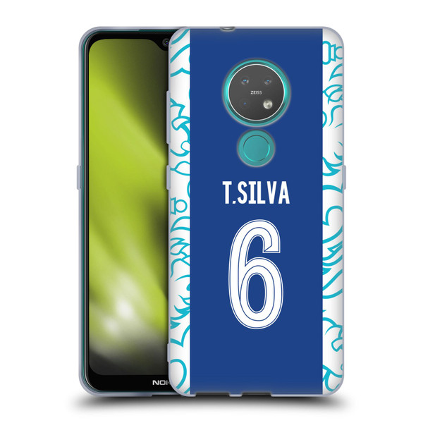 Chelsea Football Club 2022/23 Players Home Kit Thiago Silva Soft Gel Case for Nokia 6.2 / 7.2