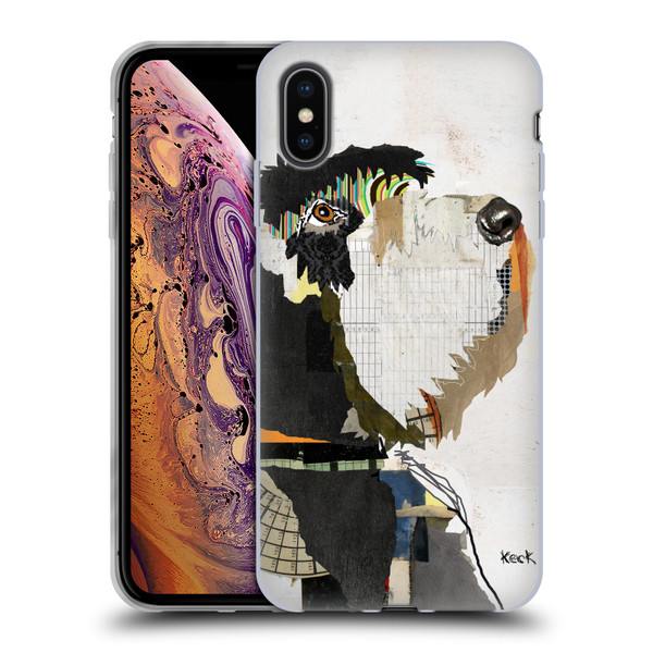Michel Keck Dogs 2 Schnauzer Soft Gel Case for Apple iPhone XS Max
