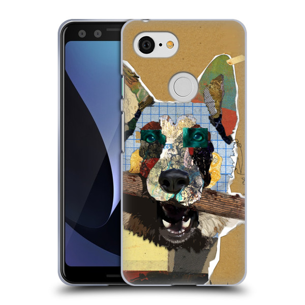 Michel Keck Dogs 3 German Shepherd Soft Gel Case for Google Pixel 3