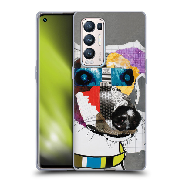 Michel Keck Dogs 3 Greyhound Soft Gel Case for OPPO Find X3 Neo / Reno5 Pro+ 5G