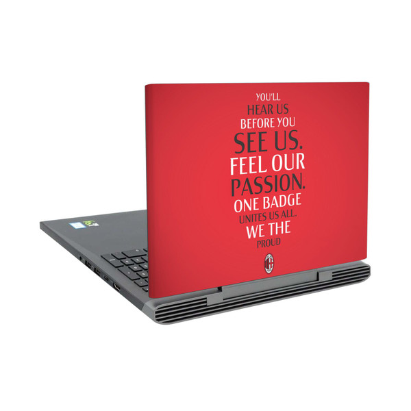 AC Milan Art Typography Vinyl Sticker Skin Decal Cover for Dell Inspiron 15 7000 P65F
