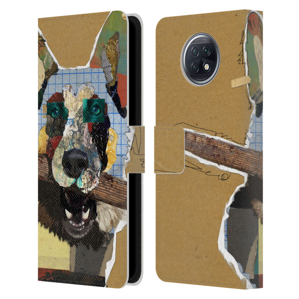 Michel Keck Dogs 3 German Shepherd Leather Book Wallet Case Cover For Xiaomi Redmi Note 9T 5G