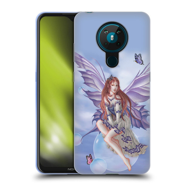 Nene Thomas Bubbles Purple Lace Fairy On Cat Soft Gel Case for Nokia 5.3