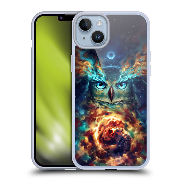 Jonas "JoJoesArt" Jödicke Wildlife 2 Aurowla Soft Gel Case for Apple iPhone 14 Plus