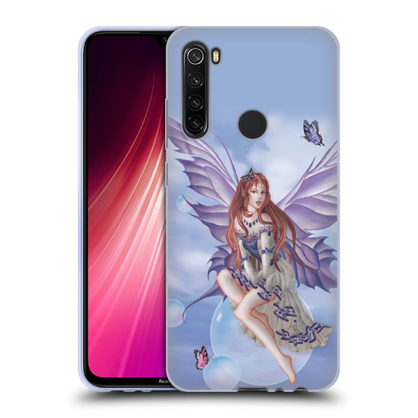 Nene Thomas Bubbles Purple Lace Fairy On Cat Soft Gel Case for Xiaomi Redmi Note 8T