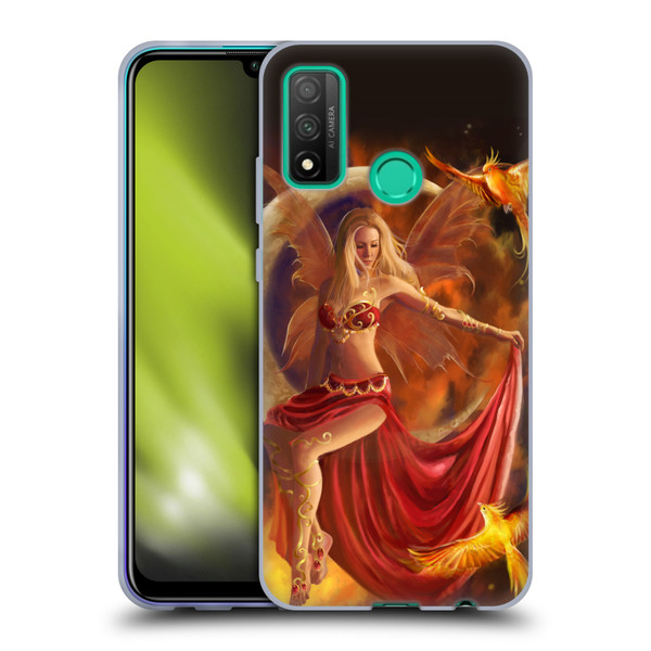 Nene Thomas Crescents Fire Fairy On Moon Phoenix Soft Gel Case for Huawei P Smart (2020)