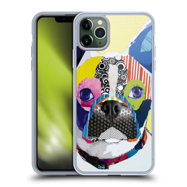Michel Keck Dogs Boston Terrier Soft Gel Case for Apple iPhone 11 Pro Max
