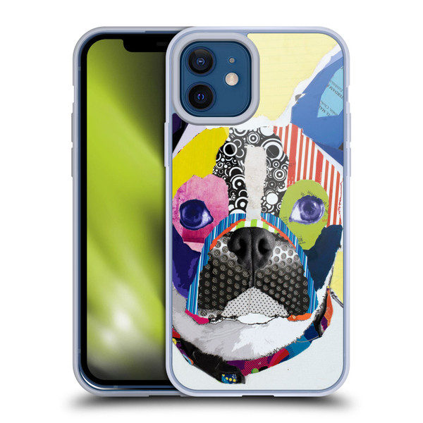 Michel Keck Dogs Boston Terrier Soft Gel Case for Apple iPhone 12 / iPhone 12 Pro