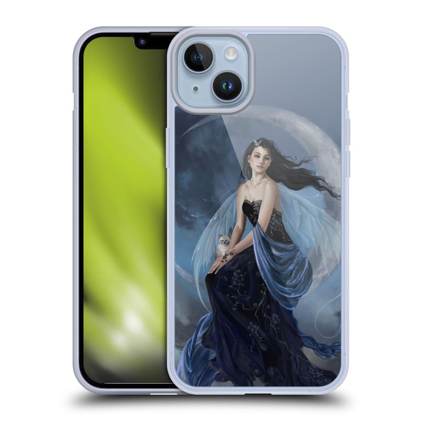 Nene Thomas Crescents Moon Indigo Fairy Soft Gel Case for Apple iPhone 14 Plus