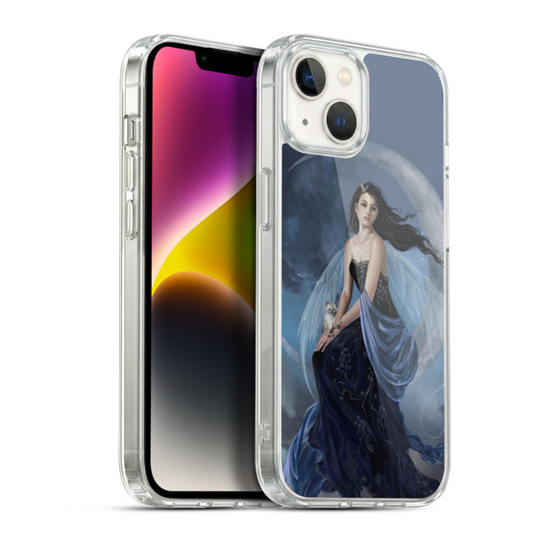Nene Thomas Crescents Moon Indigo Fairy Soft Gel Case for Apple iPhone 14 Plus & MagSafe
