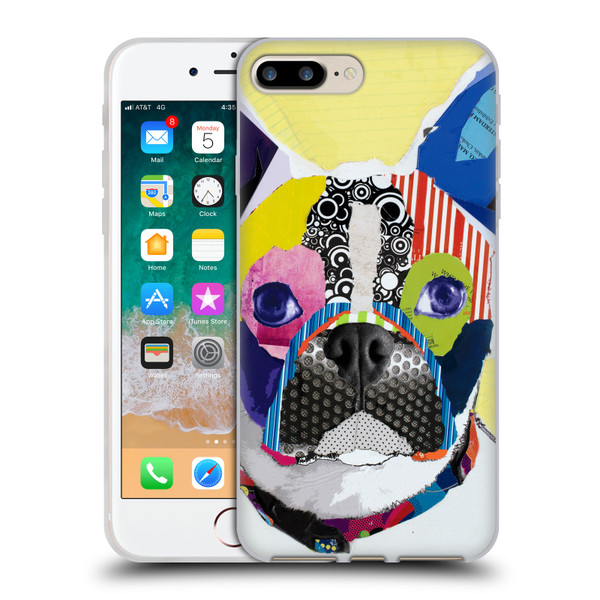 Michel Keck Dogs Boston Terrier Soft Gel Case for Apple iPhone 7 Plus / iPhone 8 Plus