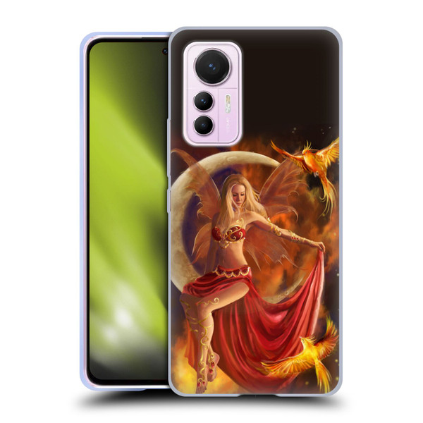 Nene Thomas Crescents Fire Fairy On Moon Phoenix Soft Gel Case for Xiaomi 12 Lite