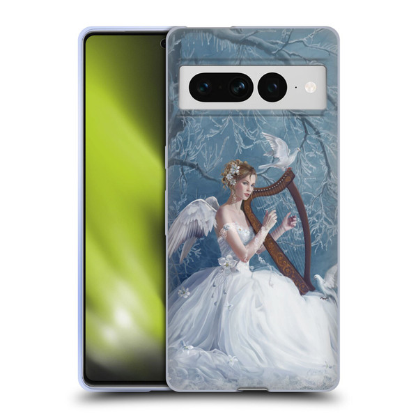 Nene Thomas Deep Forest Chorus Angel Harp And Dove Soft Gel Case for Google Pixel 7 Pro
