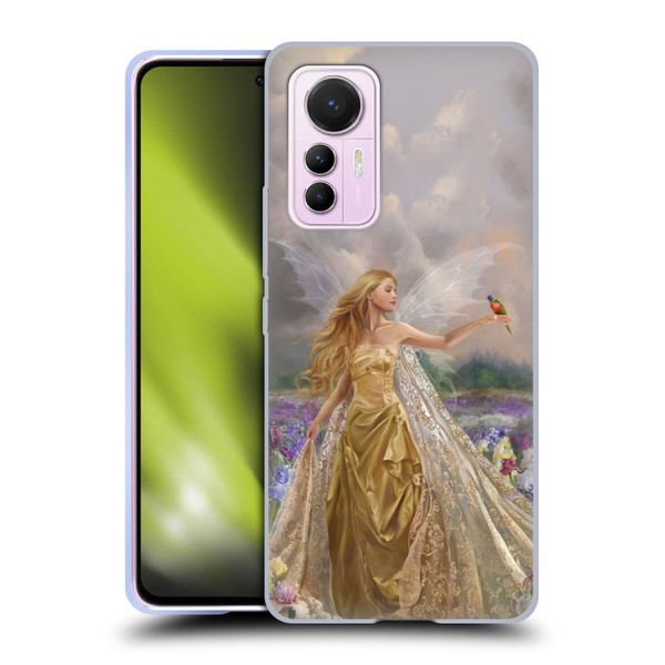Nene Thomas Deep Forest Gold Angel Fairy With Bird Soft Gel Case for Xiaomi 12 Lite