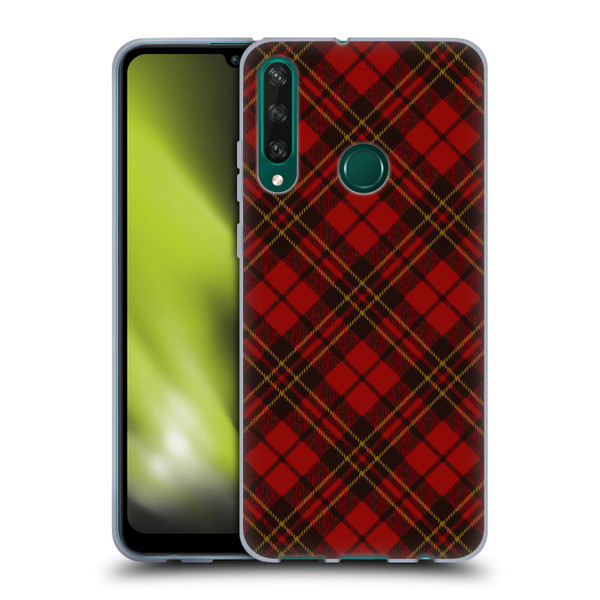 PLdesign Christmas Red Tartan Soft Gel Case for Huawei Y6p