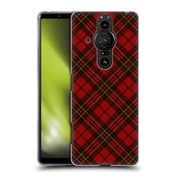 PLdesign Christmas Red Tartan Soft Gel Case for Sony Xperia Pro-I