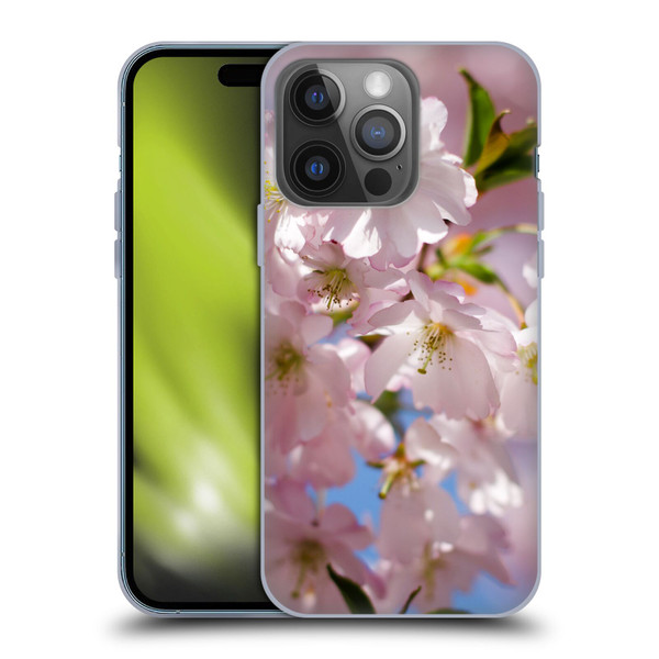 PLdesign Flowers And Leaves Spring Blossom Soft Gel Case for Apple iPhone 14 Pro