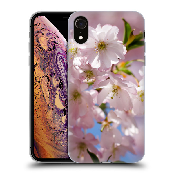 PLdesign Flowers And Leaves Spring Blossom Soft Gel Case for Apple iPhone XR
