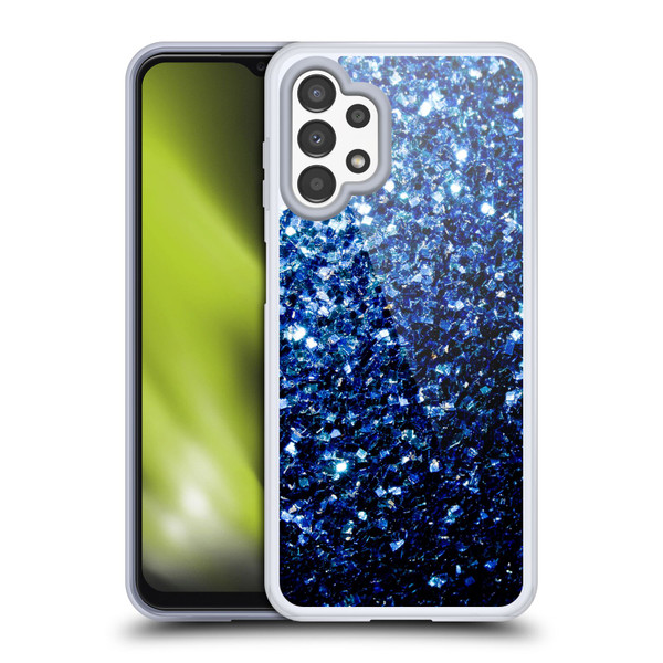 PLdesign Glitter Sparkles Dark Blue Soft Gel Case for Samsung Galaxy A13 (2022)