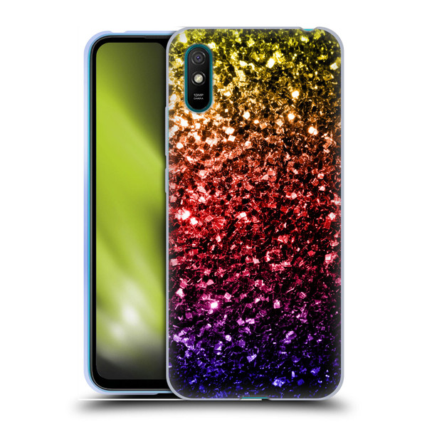 PLdesign Glitter Sparkles Rainbow Soft Gel Case for Xiaomi Redmi 9A / Redmi 9AT