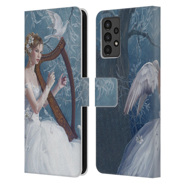 Nene Thomas Deep Forest Chorus Angel Harp And Dove Leather Book Wallet Case Cover For Samsung Galaxy A13 (2022)