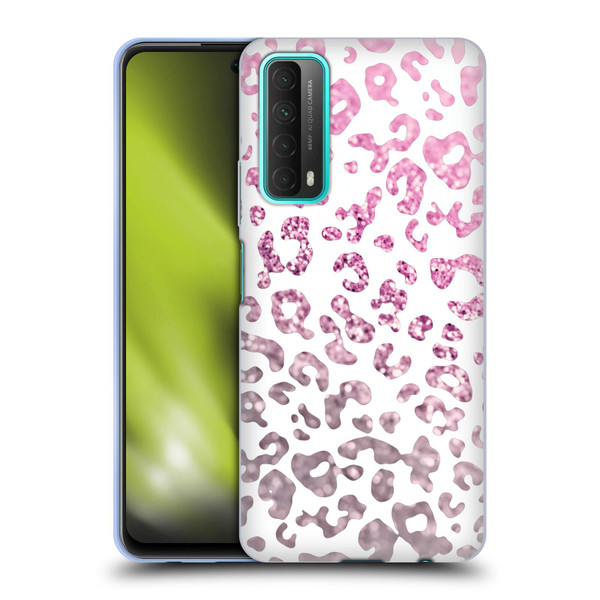 Monika Strigel Animal Print Glitter Pink Soft Gel Case for Huawei P Smart (2021)