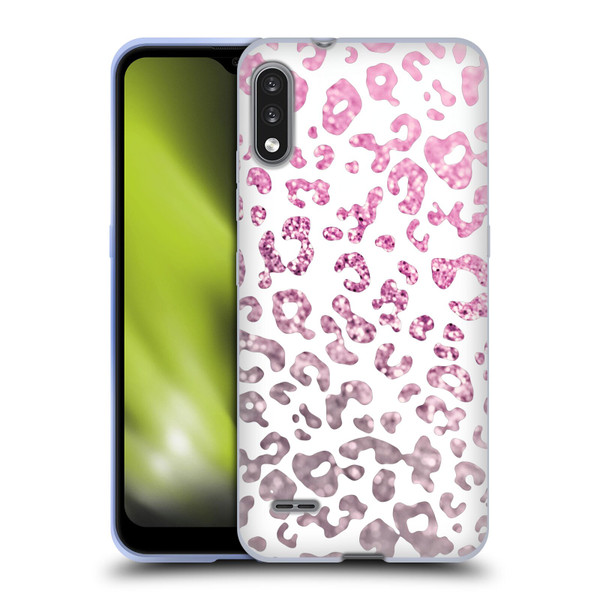 Monika Strigel Animal Print Glitter Pink Soft Gel Case for LG K22