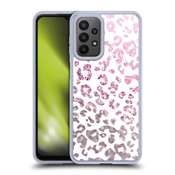 Monika Strigel Animal Print Glitter Pink Soft Gel Case for Samsung Galaxy A23 / 5G (2022)
