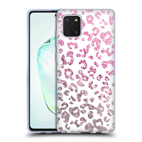 Monika Strigel Animal Print Glitter Pink Soft Gel Case for Samsung Galaxy Note10 Lite