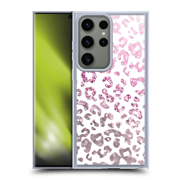 Monika Strigel Animal Print Glitter Pink Soft Gel Case for Samsung Galaxy S23 Ultra 5G