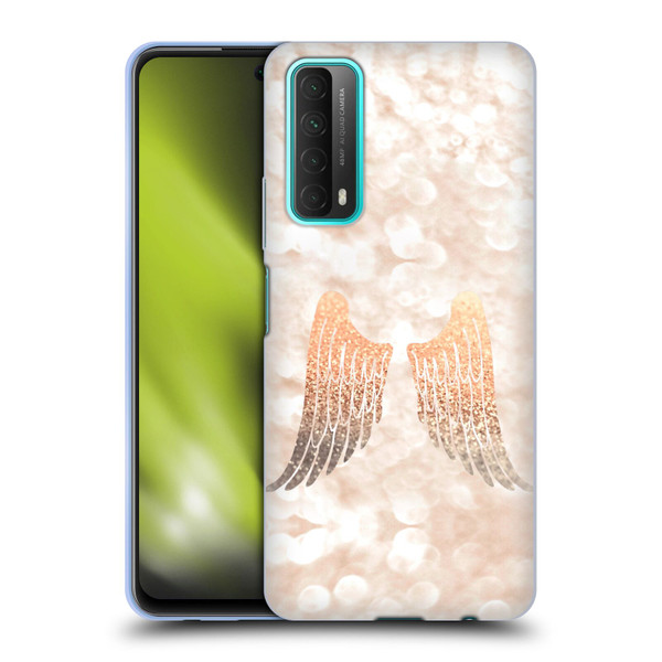 Monika Strigel Champagne Gold Wings Soft Gel Case for Huawei P Smart (2021)