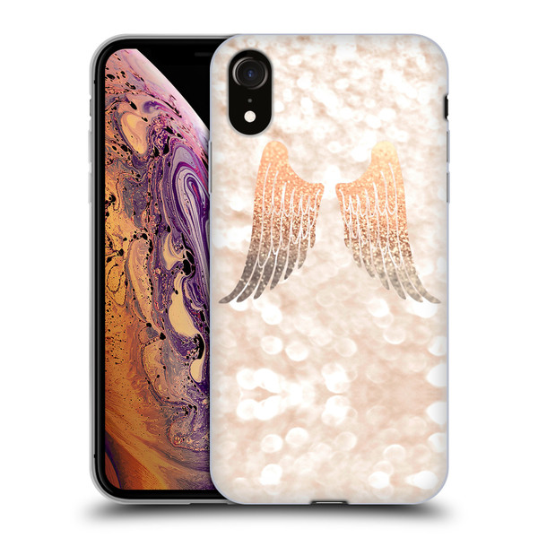 Monika Strigel Champagne Gold Wings Soft Gel Case for Apple iPhone XR