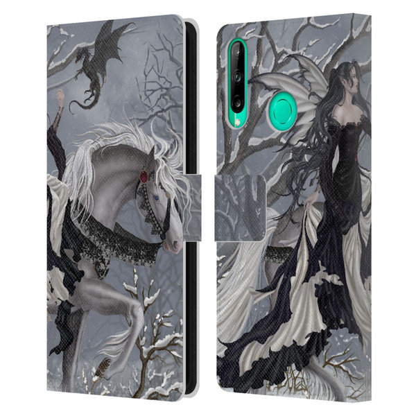 Nene Thomas Winter Has Begun Snow Fairy Horse With Dragon Leather Book Wallet Case Cover For Huawei P40 lite E