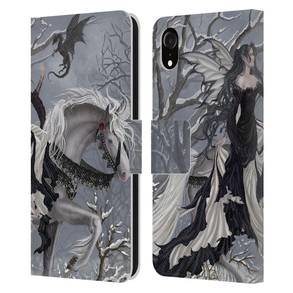 Nene Thomas Winter Has Begun Snow Fairy Horse With Dragon Leather Book Wallet Case Cover For Apple iPhone XR