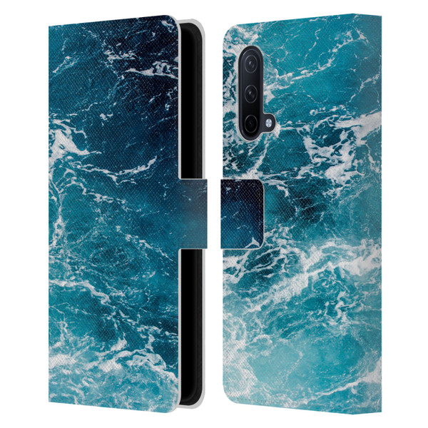 PLdesign Water Sea Leather Book Wallet Case Cover For OnePlus Nord CE 5G