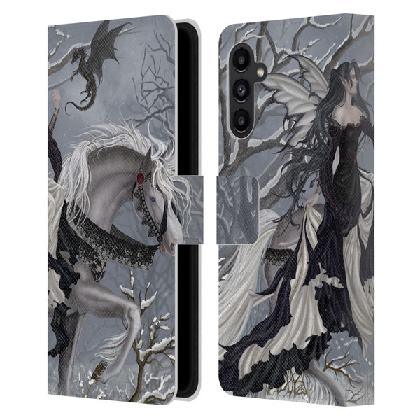 Nene Thomas Winter Has Begun Snow Fairy Horse With Dragon Leather Book Wallet Case Cover For Samsung Galaxy A13 5G (2021)