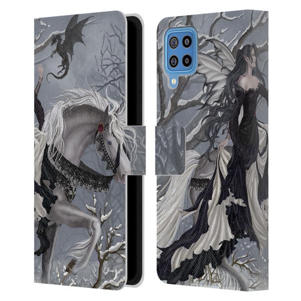 Nene Thomas Winter Has Begun Snow Fairy Horse With Dragon Leather Book Wallet Case Cover For Samsung Galaxy F22 (2021)