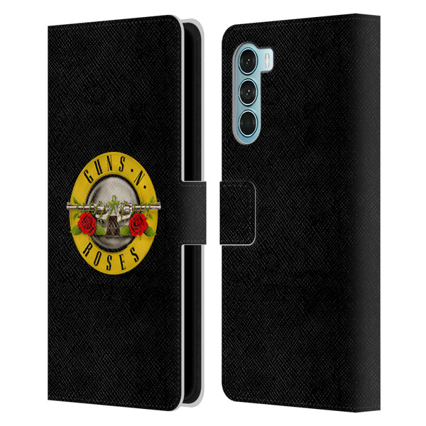 Guns N' Roses Key Art Bullet Logo Leather Book Wallet Case Cover For Motorola Edge S30 / Moto G200 5G