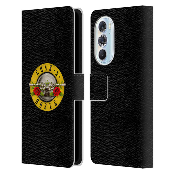 Guns N' Roses Key Art Bullet Logo Leather Book Wallet Case Cover For Motorola Edge X30