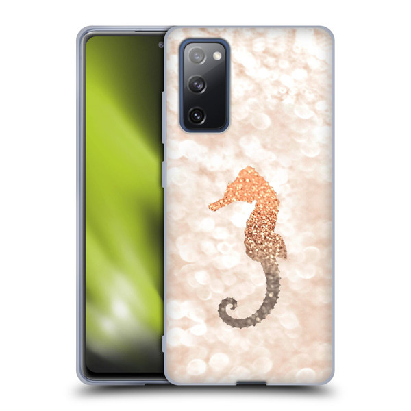 Monika Strigel Champagne Gold Seahorse Soft Gel Case for Samsung Galaxy S20 FE / 5G