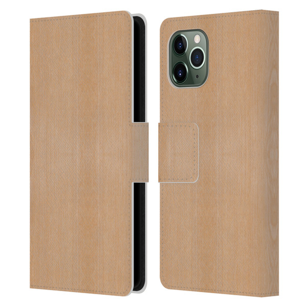 PLdesign Wood And Rust Prints Light Brown Grain Leather Book Wallet Case Cover For Apple iPhone 11 Pro