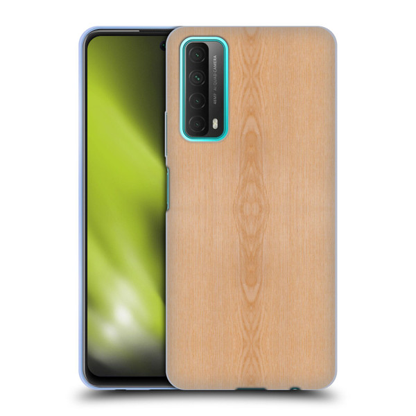 PLdesign Wood And Rust Prints Light Brown Grain Soft Gel Case for Huawei P Smart (2021)