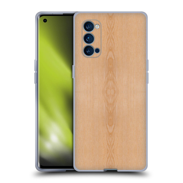 PLdesign Wood And Rust Prints Light Brown Grain Soft Gel Case for OPPO Reno 4 Pro 5G