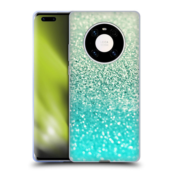 Monika Strigel Glitter Collection Mint Soft Gel Case for Huawei Mate 40 Pro 5G