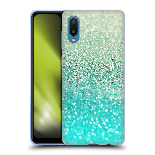 Monika Strigel Glitter Collection Mint Soft Gel Case for Samsung Galaxy A02/M02 (2021)