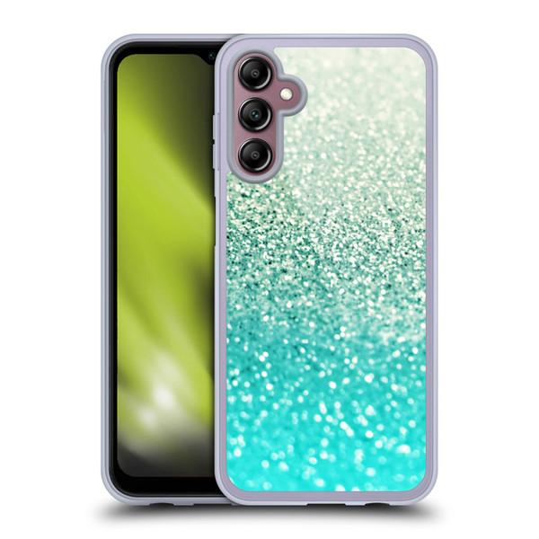 Monika Strigel Glitter Collection Mint Soft Gel Case for Samsung Galaxy A14 5G