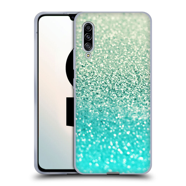 Monika Strigel Glitter Collection Mint Soft Gel Case for Samsung Galaxy A90 5G (2019)