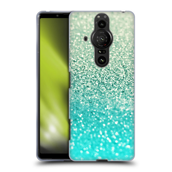 Monika Strigel Glitter Collection Mint Soft Gel Case for Sony Xperia Pro-I
