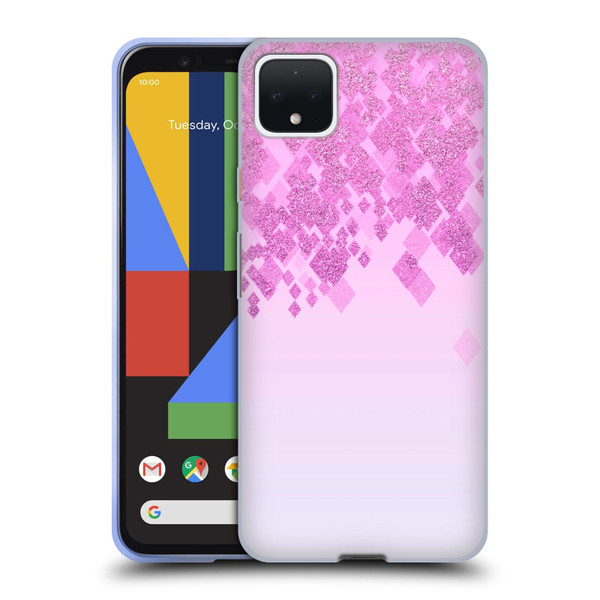 LebensArt Patterns 2 Pink Pastel Glitter Soft Gel Case for Google Pixel 4 XL