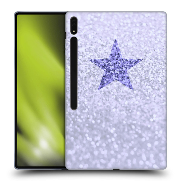 Monika Strigel Glitter Star Pastel Lilac Soft Gel Case for Samsung Galaxy Tab S8 Ultra